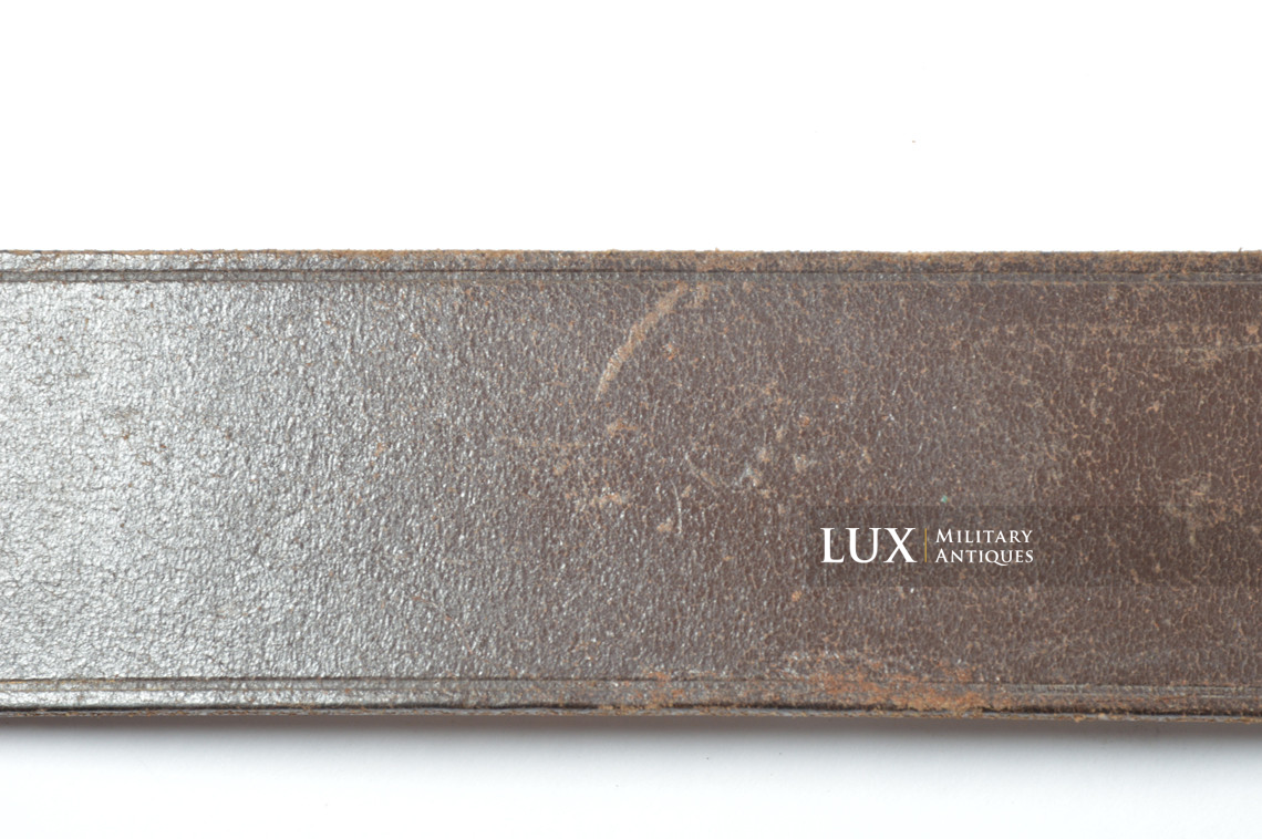 Cuir de ceinturon allemand Luftwaffe précoce en cuir brun chocolat, régiment « FLAK / 1936 » - photo 17