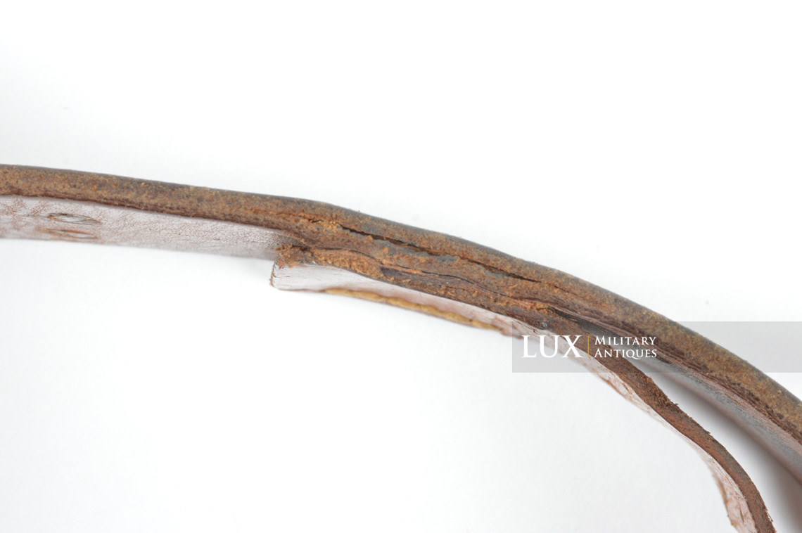 Cuir de ceinturon allemand Luftwaffe précoce en cuir brun chocolat, régiment « FLAK / 1936 » - photo 21
