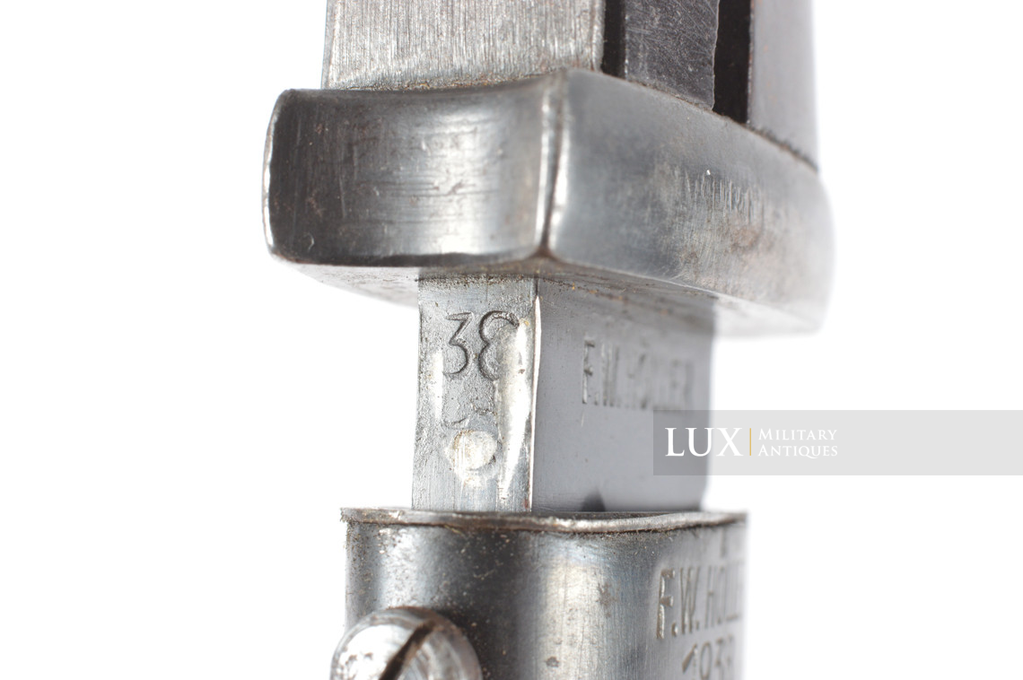 Early German K98 combat bayonet, « F.W. HÖLLER 1938 » - photo 25