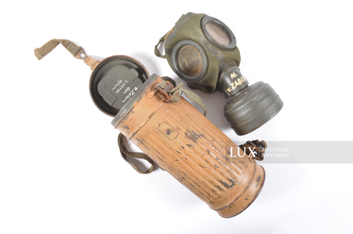 Ensemble masque anti-gaz allemand Luftwaffe camouflé tropical, « Flak / nominatif » - photo 7
