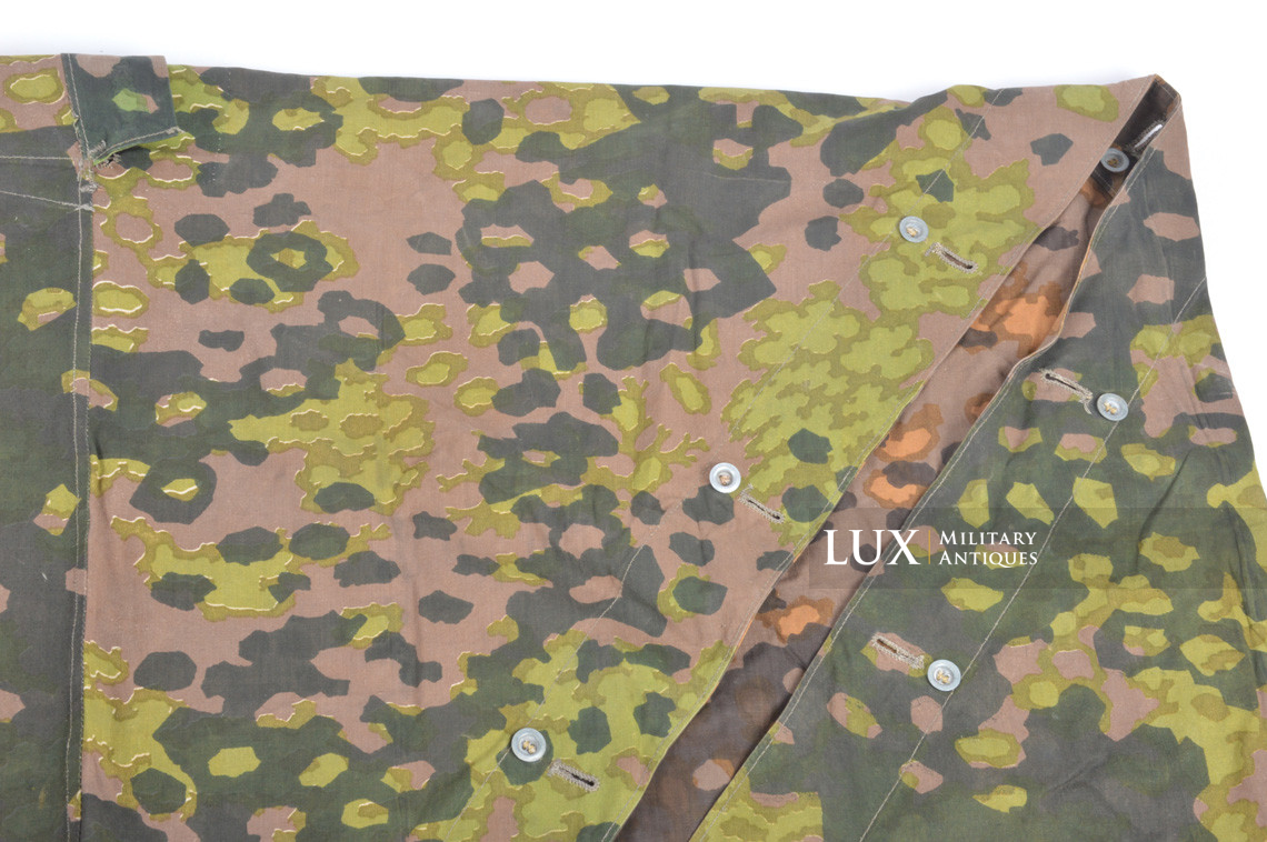 Late-war Waffen-SS camouflage shelter quarter / poncho, « plane tree 5 » - photo 11
