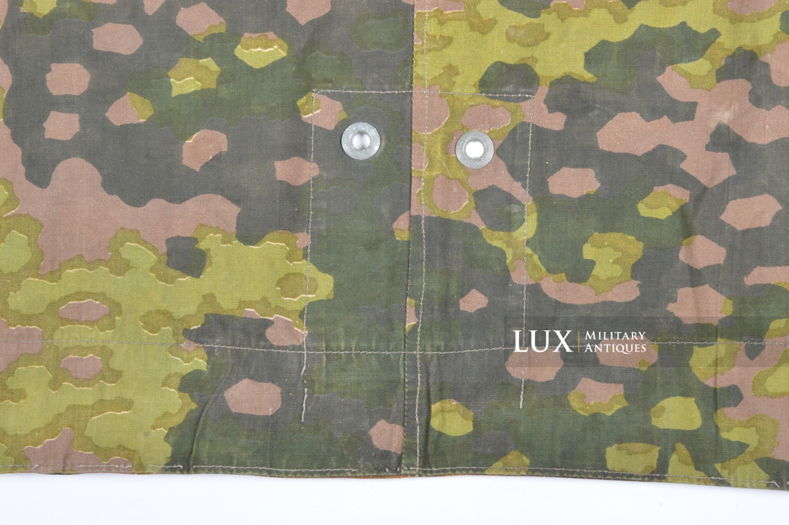 Late-war Waffen-SS camouflage shelter quarter / poncho, « plane tree 5 » - photo 19