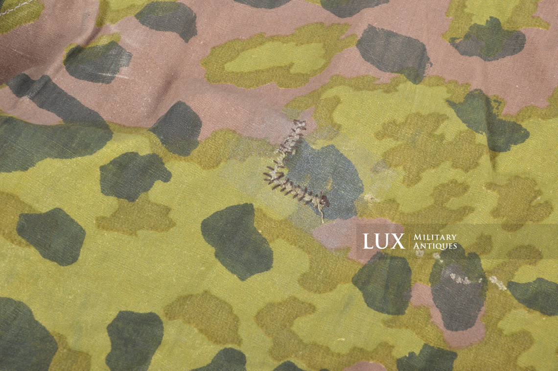 Late-war Waffen-SS camouflage shelter quarter / poncho, « plane tree 5 » - photo 20
