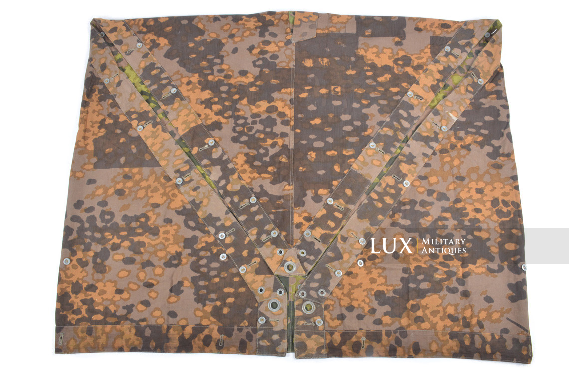 Late-war Waffen-SS camouflage shelter quarter / poncho, « plane tree 5 » - photo 21
