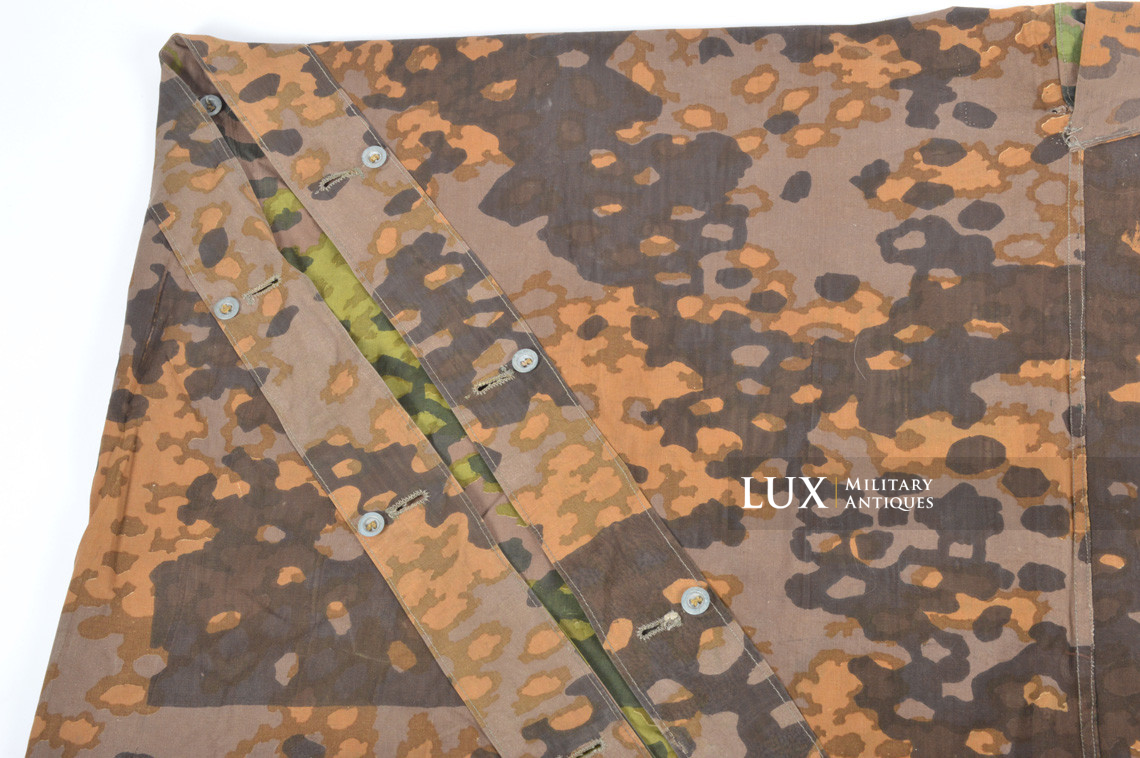 Late-war Waffen-SS camouflage shelter quarter / poncho, « plane tree 5 » - photo 23