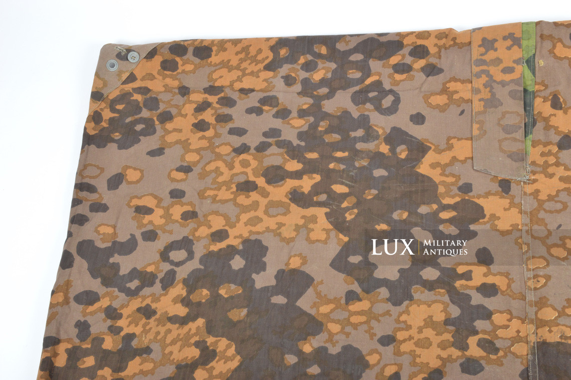 Late-war Waffen-SS camouflage shelter quarter / poncho, « plane tree 5 » - photo 30
