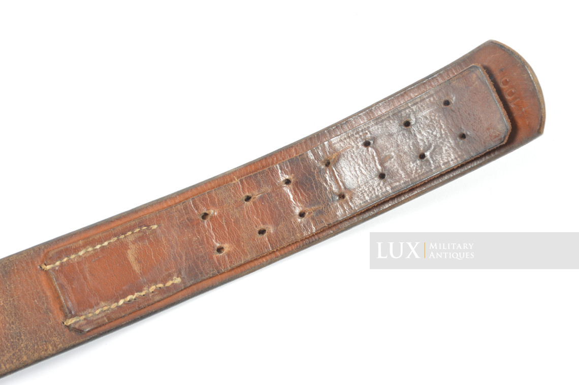 Cuir de ceinturon Heer / Waffen-SS début de guerre, « nominatif » - photo 12