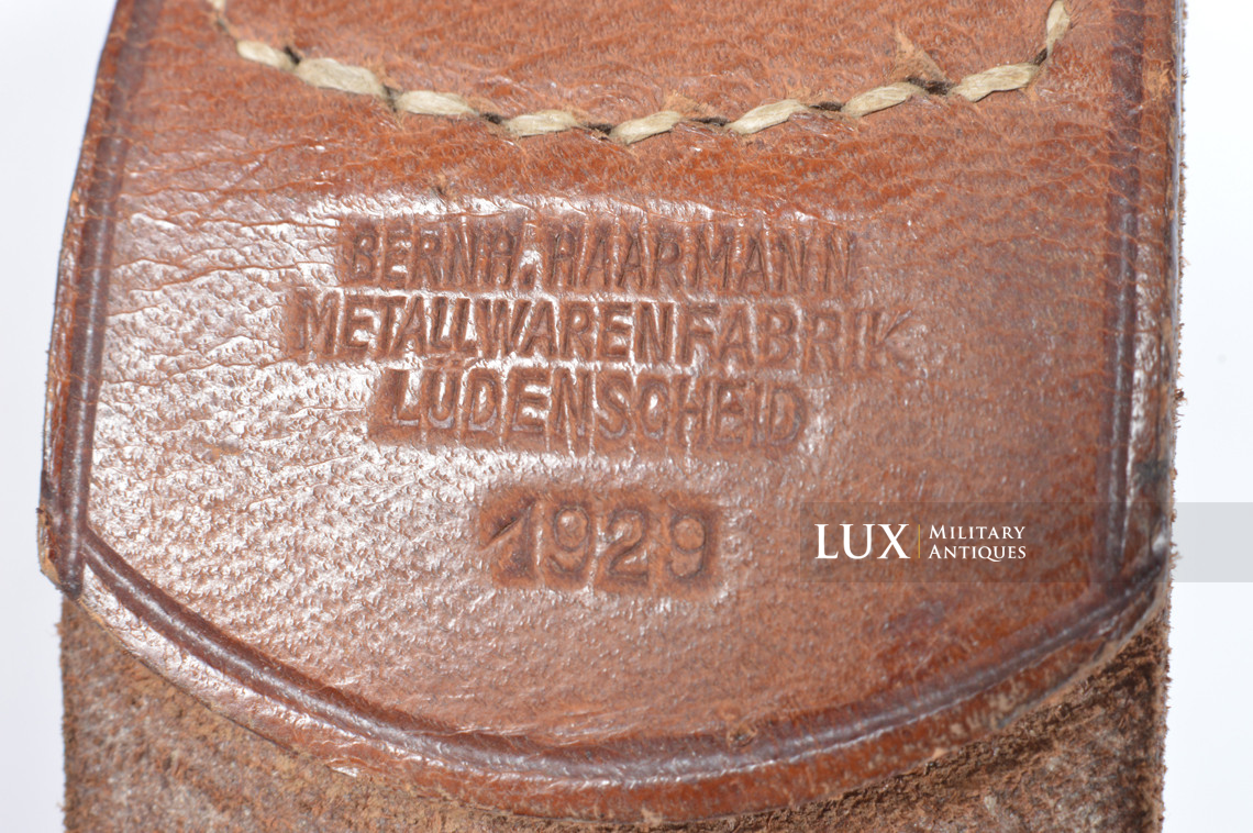 Boucle de ceinturon Reichswehr, état neuf, « B. HAARMANN 1929 » - photo 11