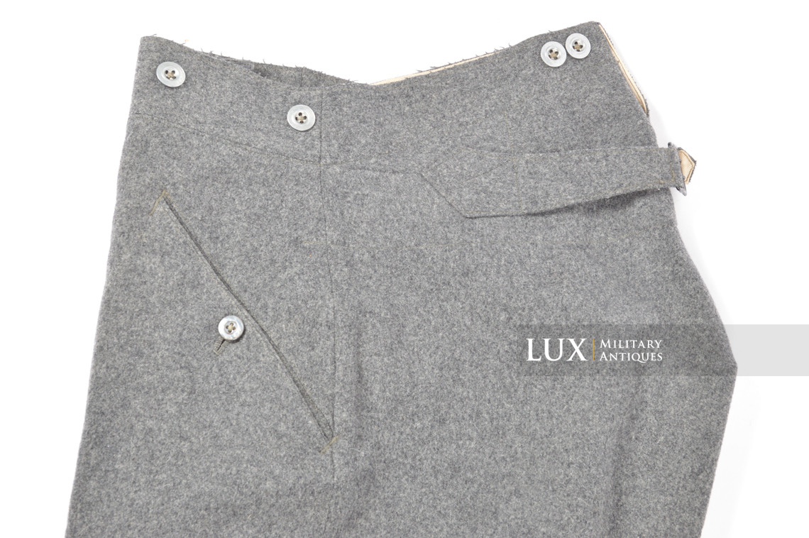 Rare pantalon M40 précoce Heer régimenté, « gris-pierre / 1935 » - photo 7