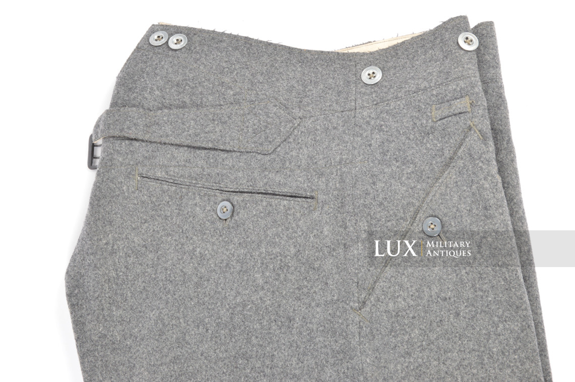 Rare pantalon M40 précoce Heer régimenté, « gris-pierre / 1935 » - photo 10