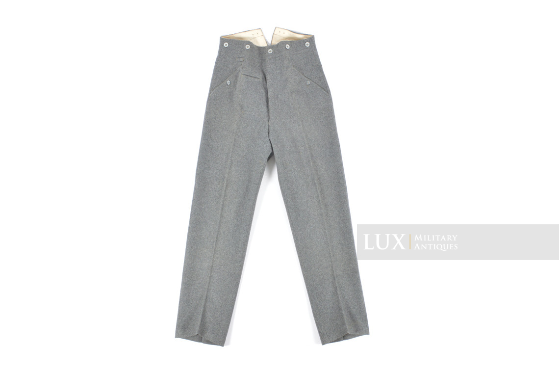 Rare pantalon M40 précoce Heer régimenté, « gris-pierre / 1935 » - photo 13