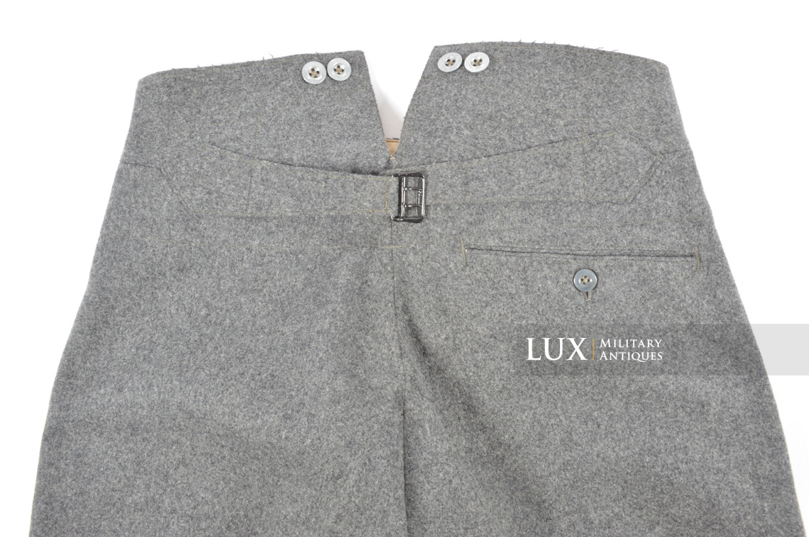 Rare pantalon M40 précoce Heer régimenté, « gris-pierre / 1935 » - photo 20