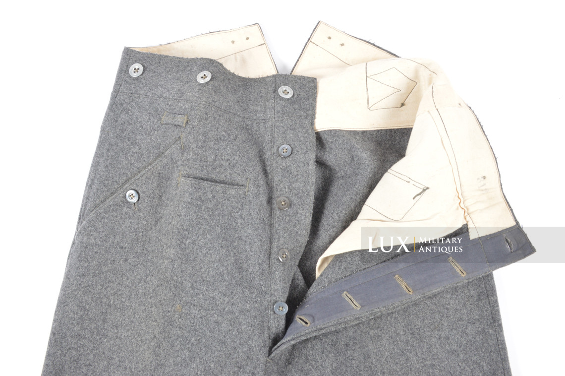 Rare pantalon M40 précoce Heer régimenté, « gris-pierre / 1935 » - photo 22