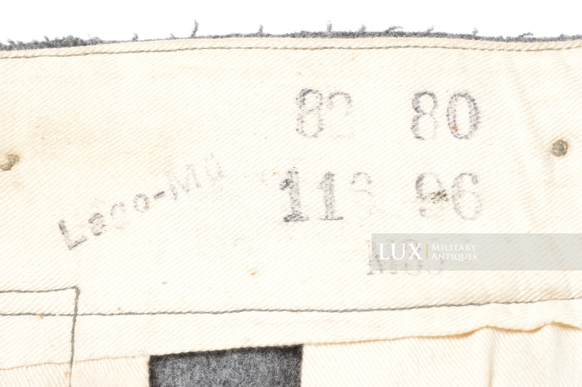 Rare pantalon M40 précoce Heer régimenté, « gris-pierre / 1935 » - photo 25