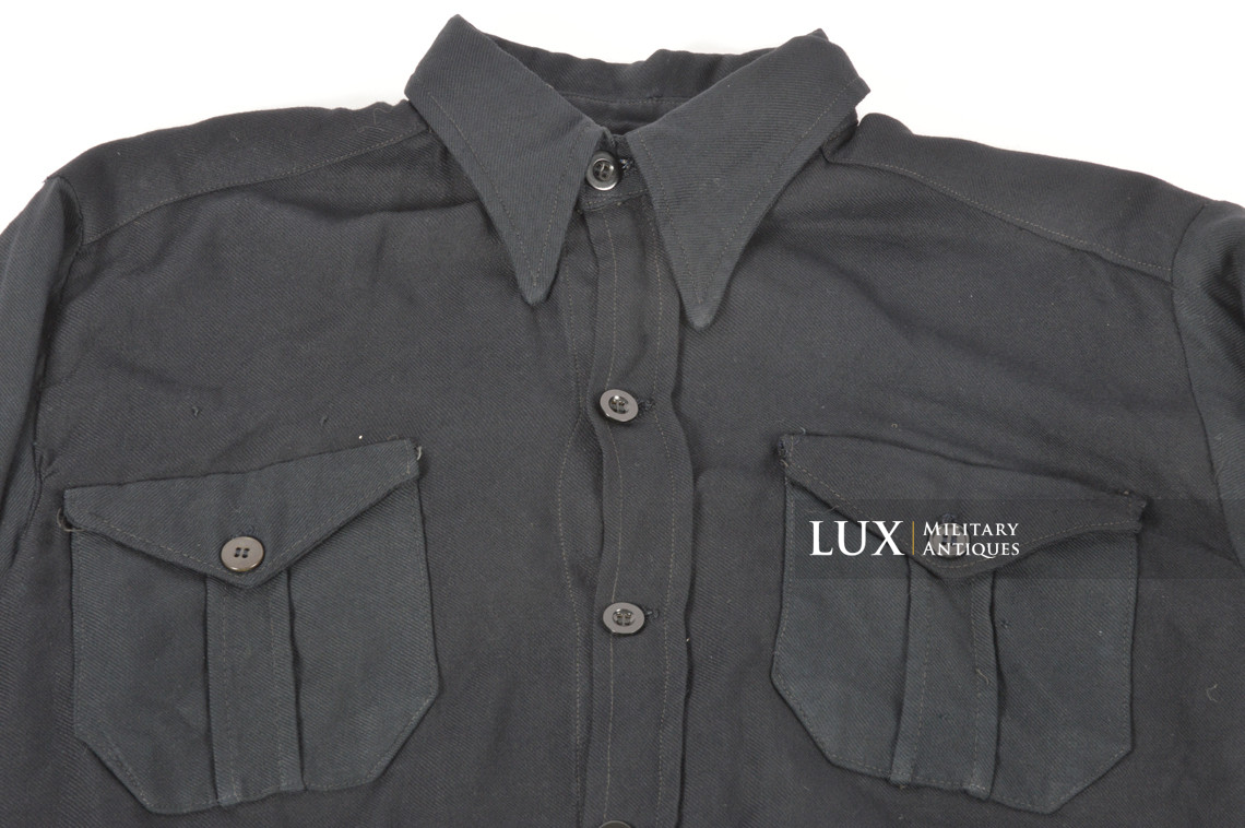 Très rare chemise précoce réglementaire Heer / Waffen-SS , « Panzer » - photo 7