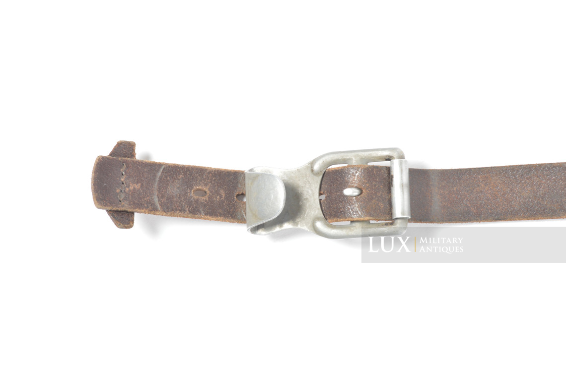 Brelage Luftwaffe précoce en cuir brun chocolat, « LBA 39 » - photo 7