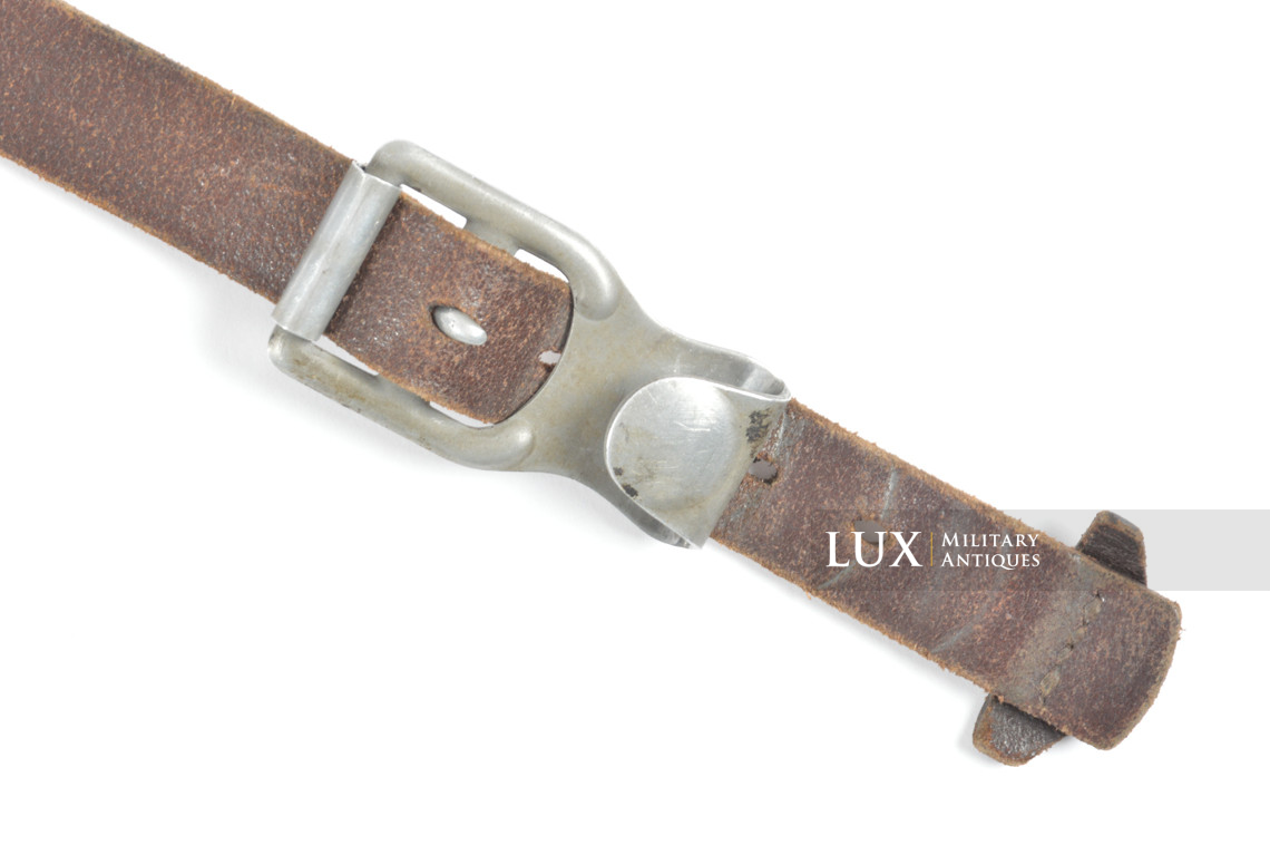 Brelage Luftwaffe précoce en cuir brun chocolat, « LBA 39 » - photo 9
