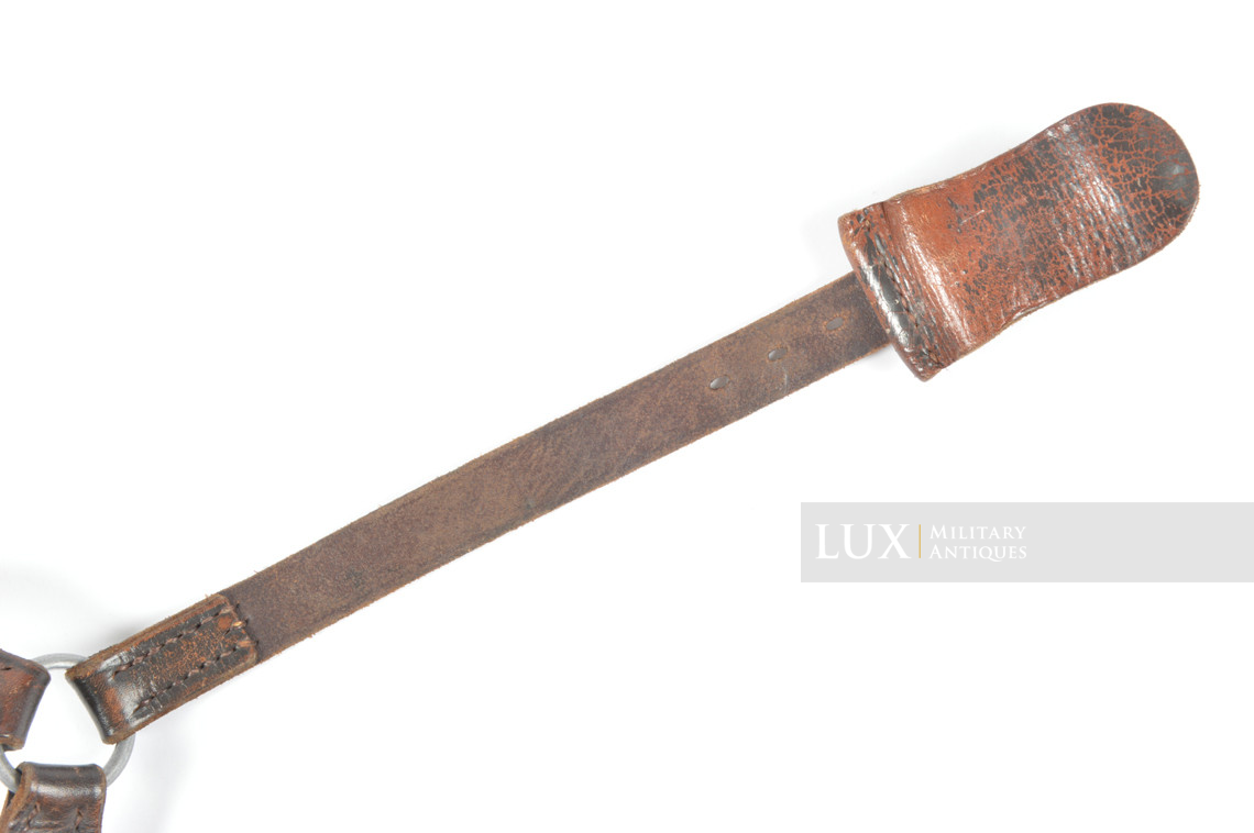 Brelage Luftwaffe précoce en cuir brun chocolat, « LBA 39 » - photo 10
