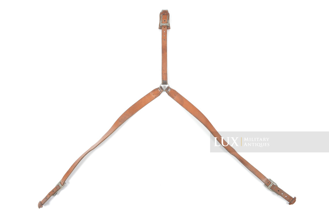Brelage Luftwaffe précoce en cuir brun chocolat, « LBA 39 » - photo 12