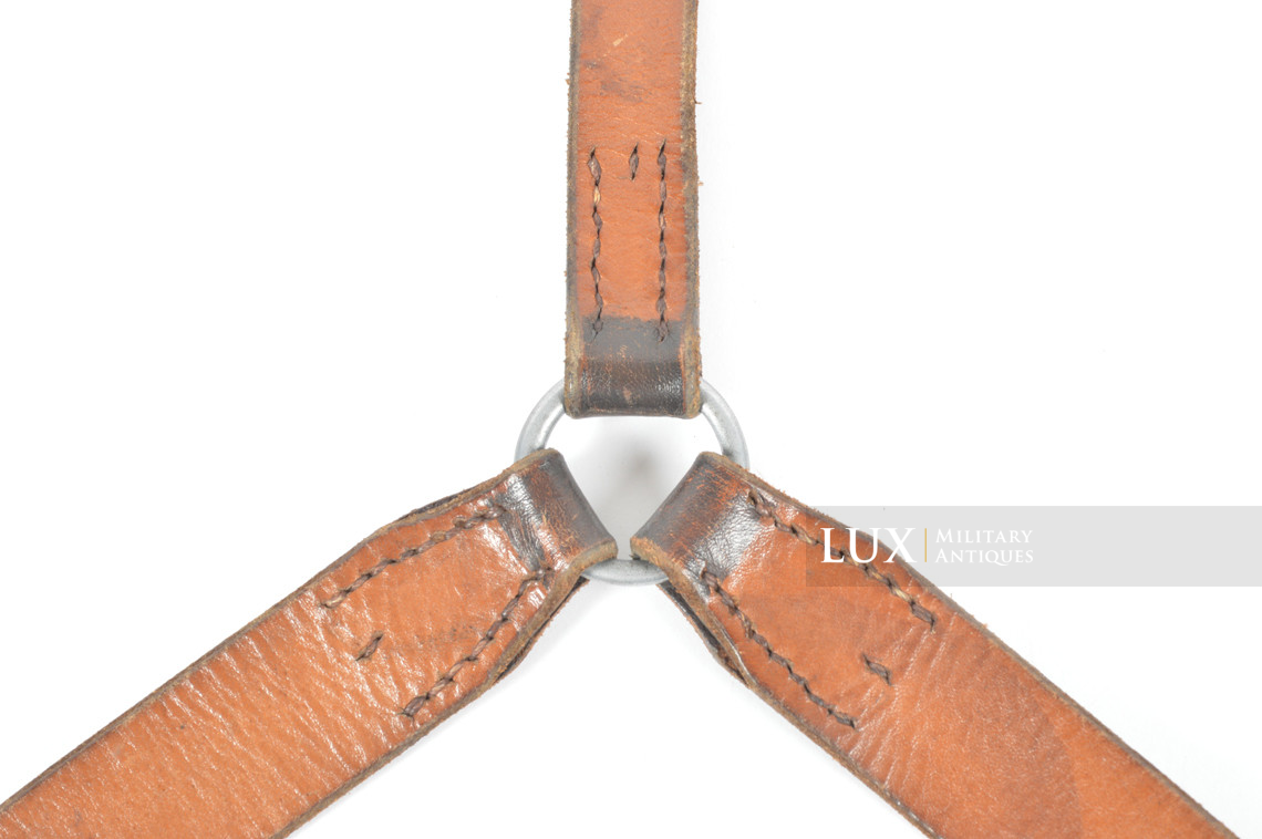 Brelage Luftwaffe précoce en cuir brun chocolat, « LBA 39 » - photo 14