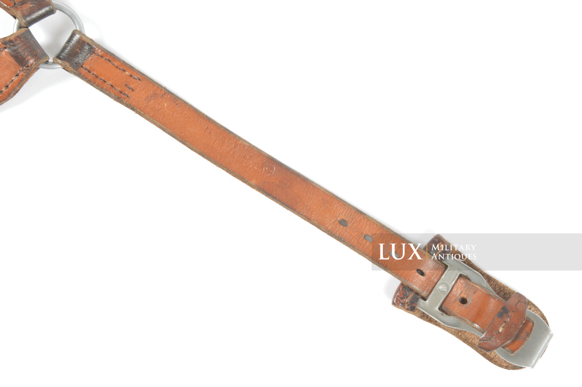 Brelage Luftwaffe précoce en cuir brun chocolat, « LBA 39 » - photo 16