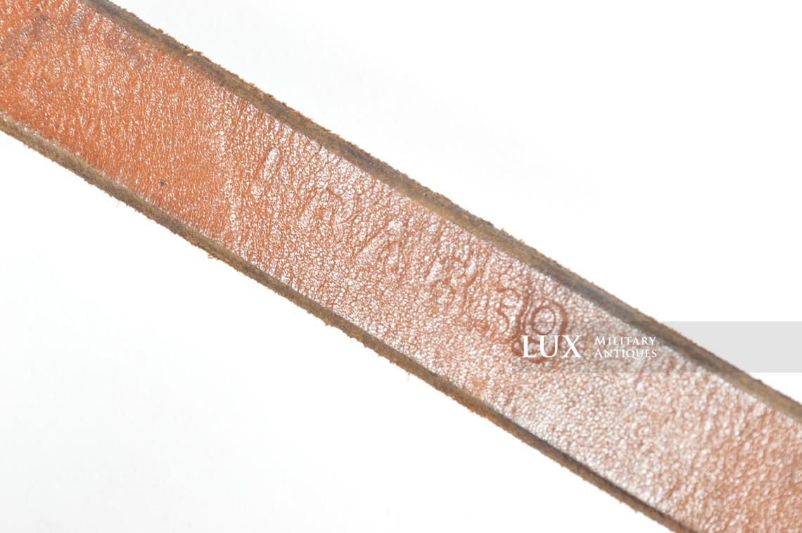 Brelage Luftwaffe précoce en cuir brun chocolat, « LBA 39 » - photo 17