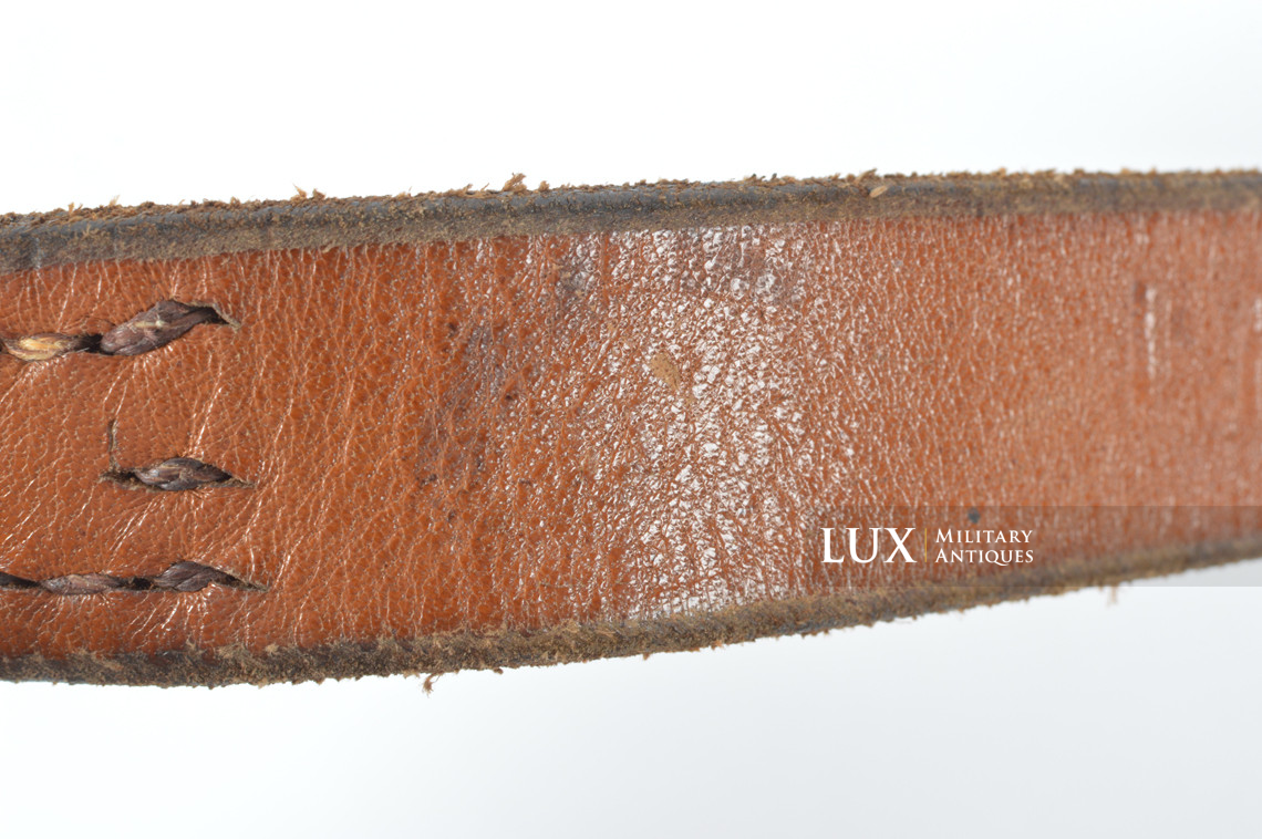 Brelage Luftwaffe précoce en cuir brun chocolat, « LBA 39 » - photo 18