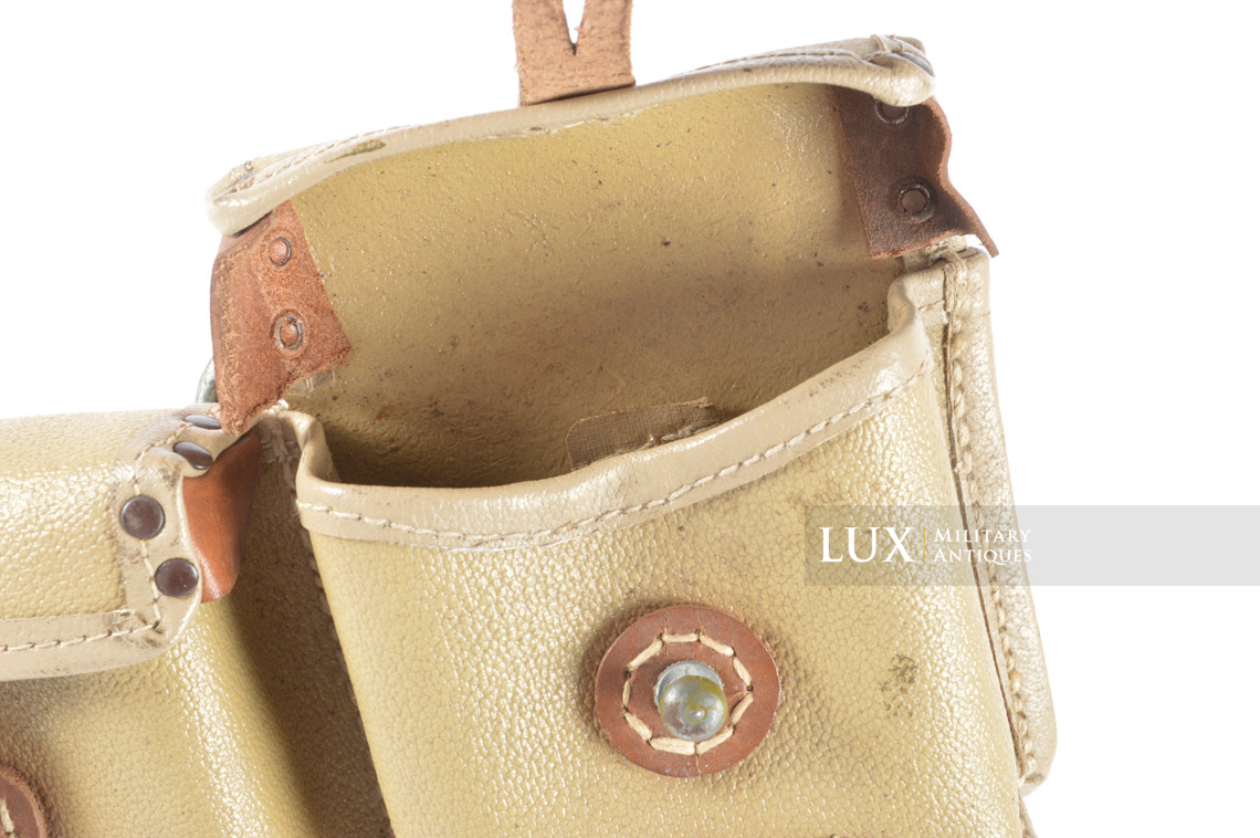 Porte chargeurs de G43 / K43 en toile cirée jaune sable, « ros944 » - photo 20