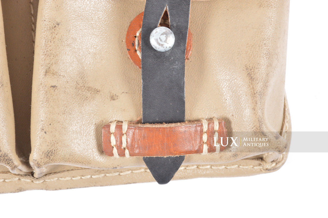 Porte chargeurs de G43 / K43 en toile cirée jaune sable, « fuq1945 » - photo 9