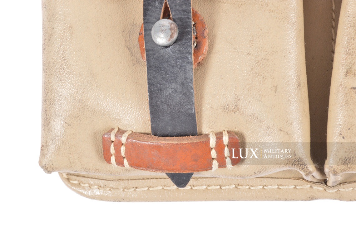 Porte chargeurs de G43 / K43 en toile cirée jaune sable, « fuq1945 » - photo 10