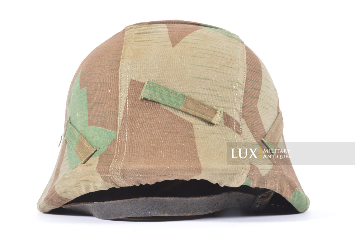 German Army issue combat splinter camouflage helmet cover, « combat worn » - photo 9