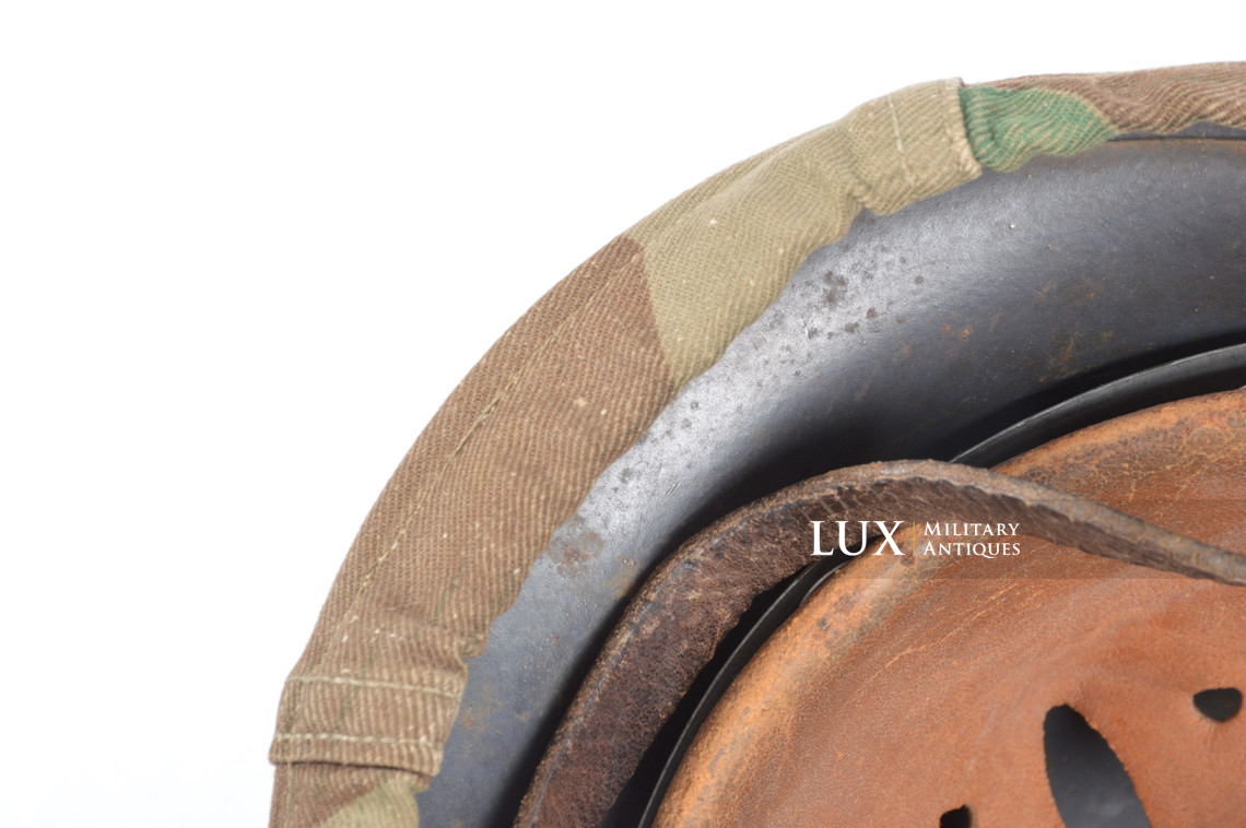 German Army issue combat splinter camouflage helmet cover, « combat worn » - photo 25