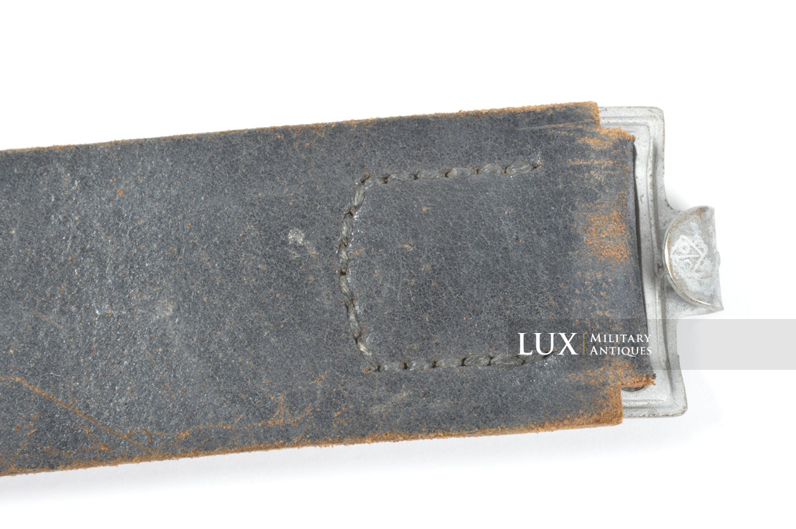 Rare cuir de ceinturon Waffen-SS fin de guerre, « SS 1325/43 RZM » - photo 7