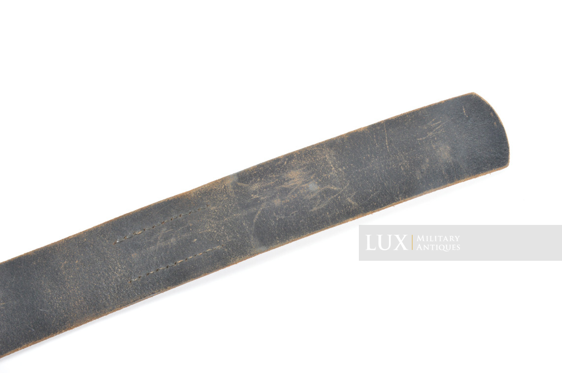 Rare cuir de ceinturon Waffen-SS fin de guerre, « SS 1325/43 RZM » - photo 11