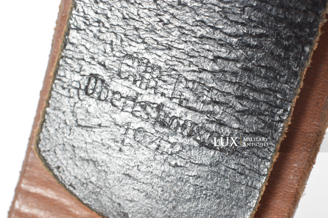 Mid-war Heer / Waffen-SS leather belt, « 1942 » - photo 9