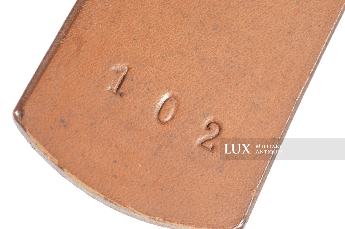 Cuir de ceinturon allemand précoce en cuir brun, « 1938 » - photo 16