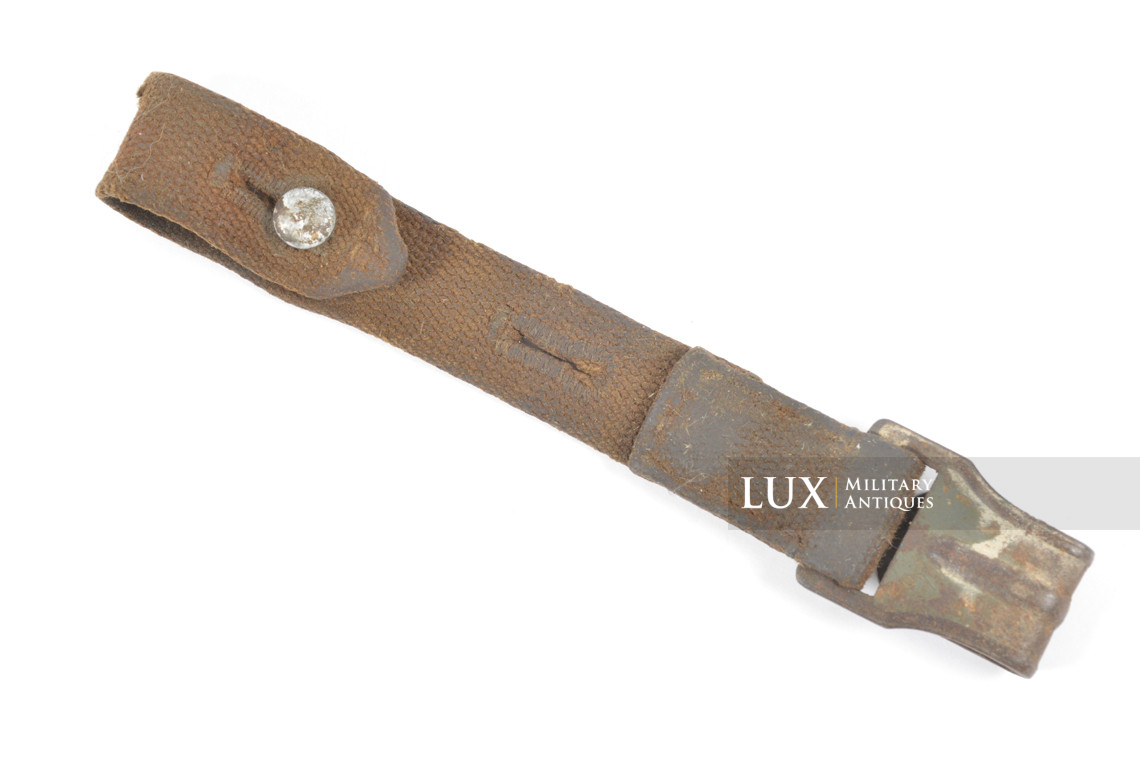 German gasmask canister belt support hook strap - photo 7