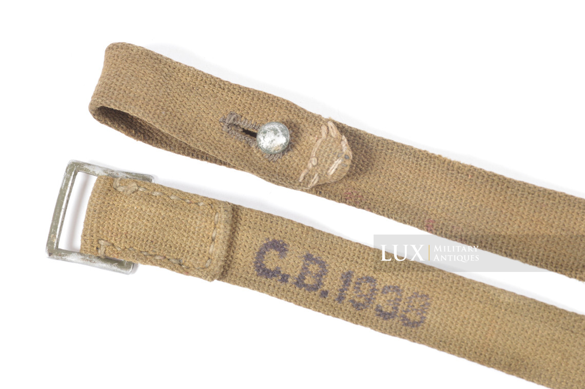 Early-war German gasmask canister main shoulder strap, « C.B.1938 » - photo 10