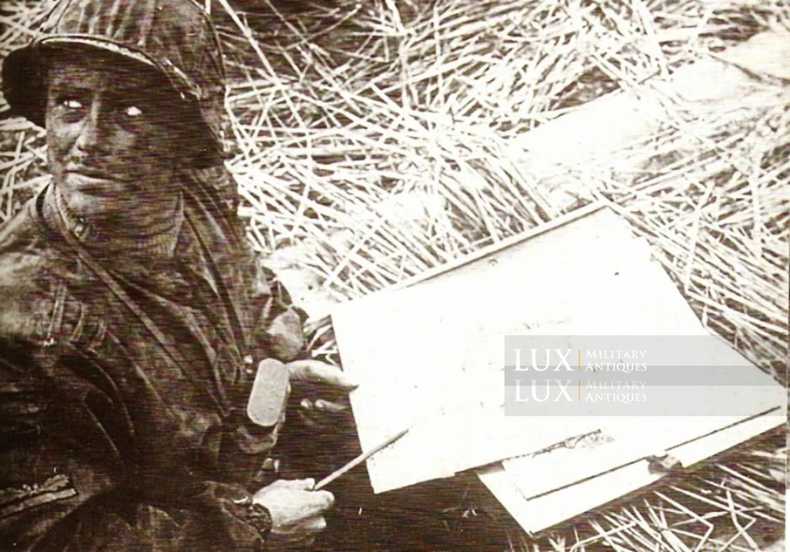Porte carte pliant en bois pour officier allemand - photo 7
