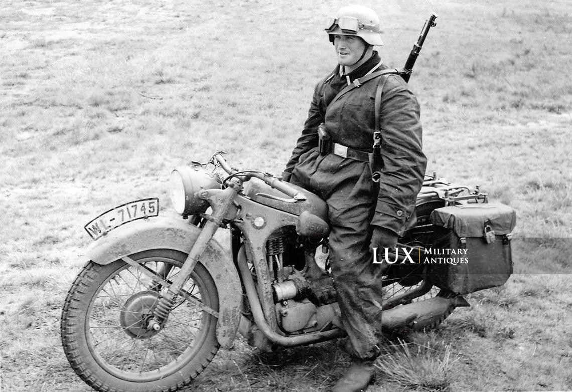 Lunettes précoces de motocycliste allemand, « KRADMELDER » - photo 8