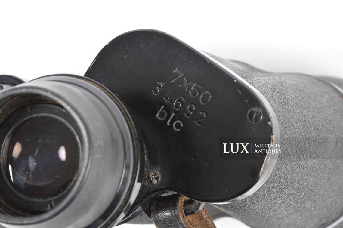German Kriegsmarine 7x50 power issued field binoculars set, « blc » - photo 16
