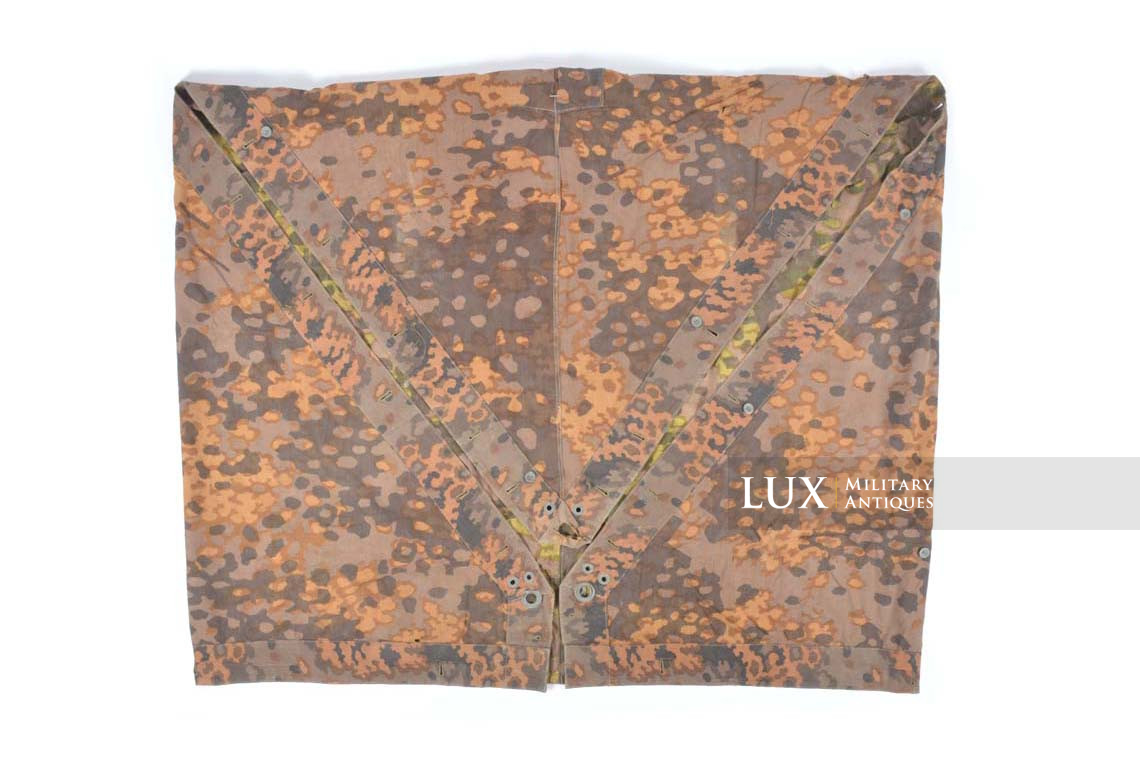 Late-war Waffen-SS camouflage shelter quarter / poncho, « plane tree 5 » - photo 21