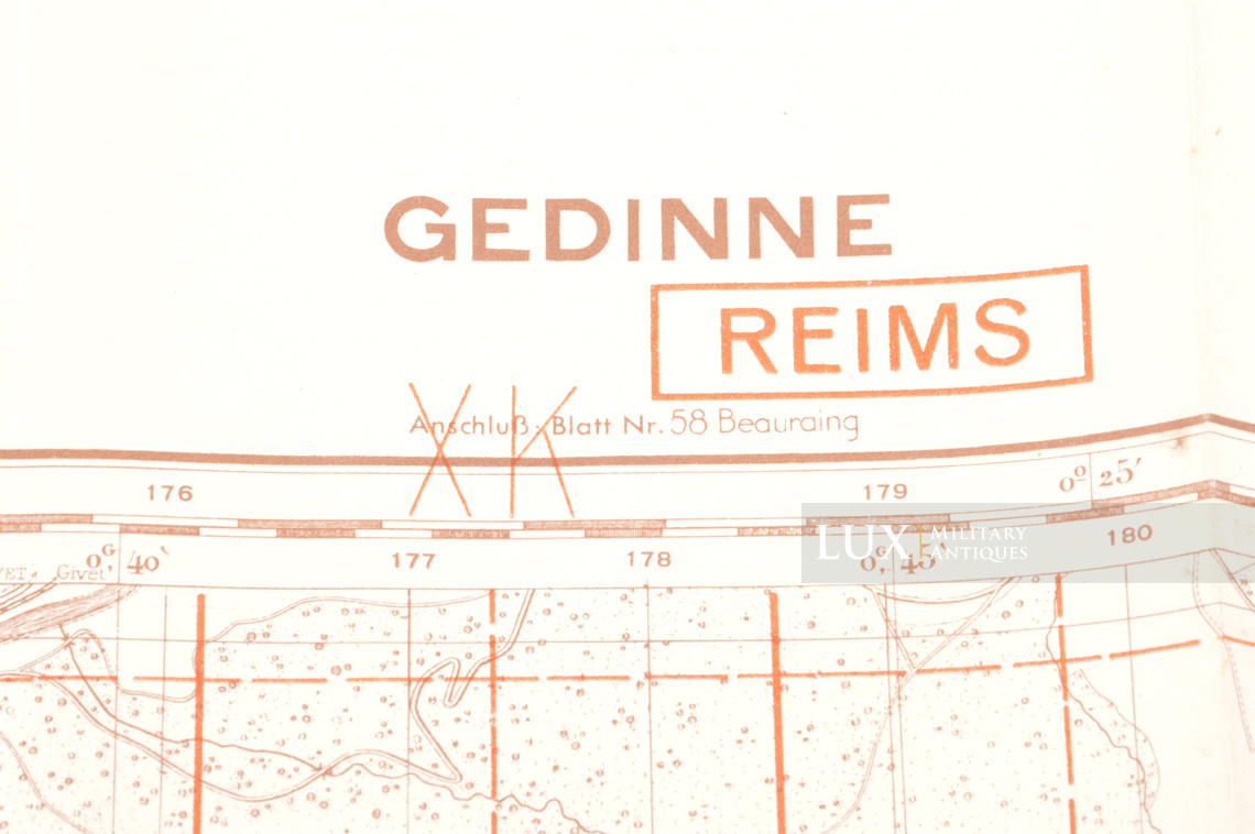 German Army map, « Belgium - Gedinne » - photo 8