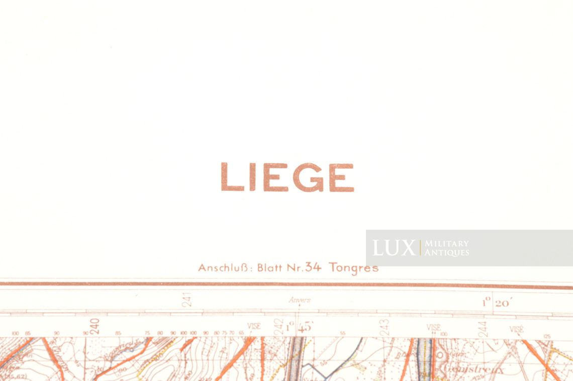 Carte militaire allemande, « Belgique - Liège » - photo 8