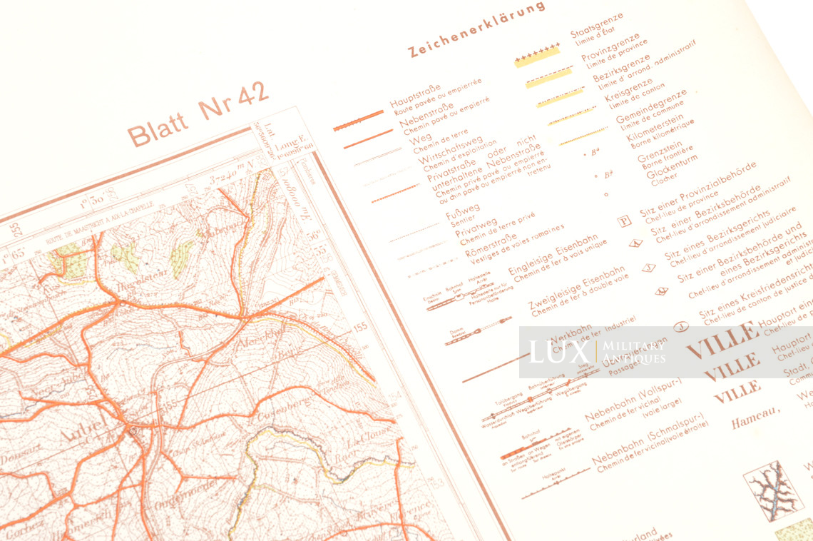 Carte militaire allemande, « Belgique - Liège » - photo 10