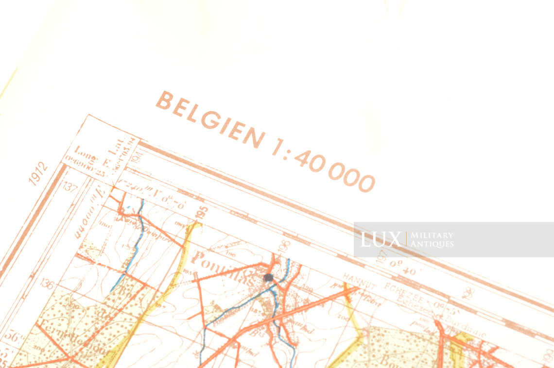Carte militaire allemande, Kampfgruppe Peiper, « Belgique - Huy » - photo 7