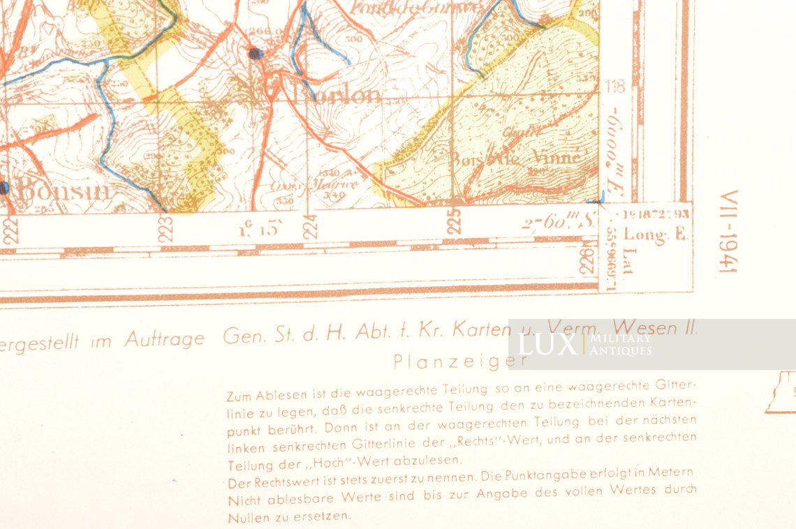 Carte militaire allemande, Kampfgruppe Peiper, « Belgique - Huy » - photo 11