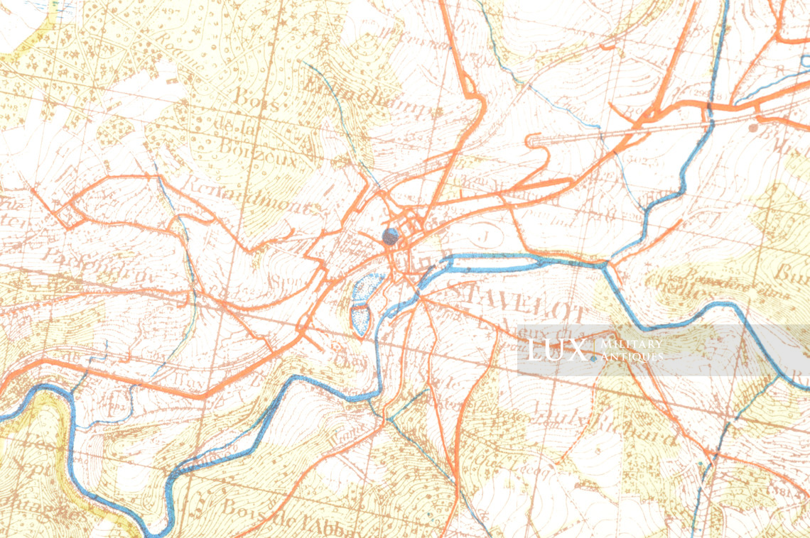 German Army map, Kampfgruppe Peiper, « Belgium - Stavelot » - photo 13