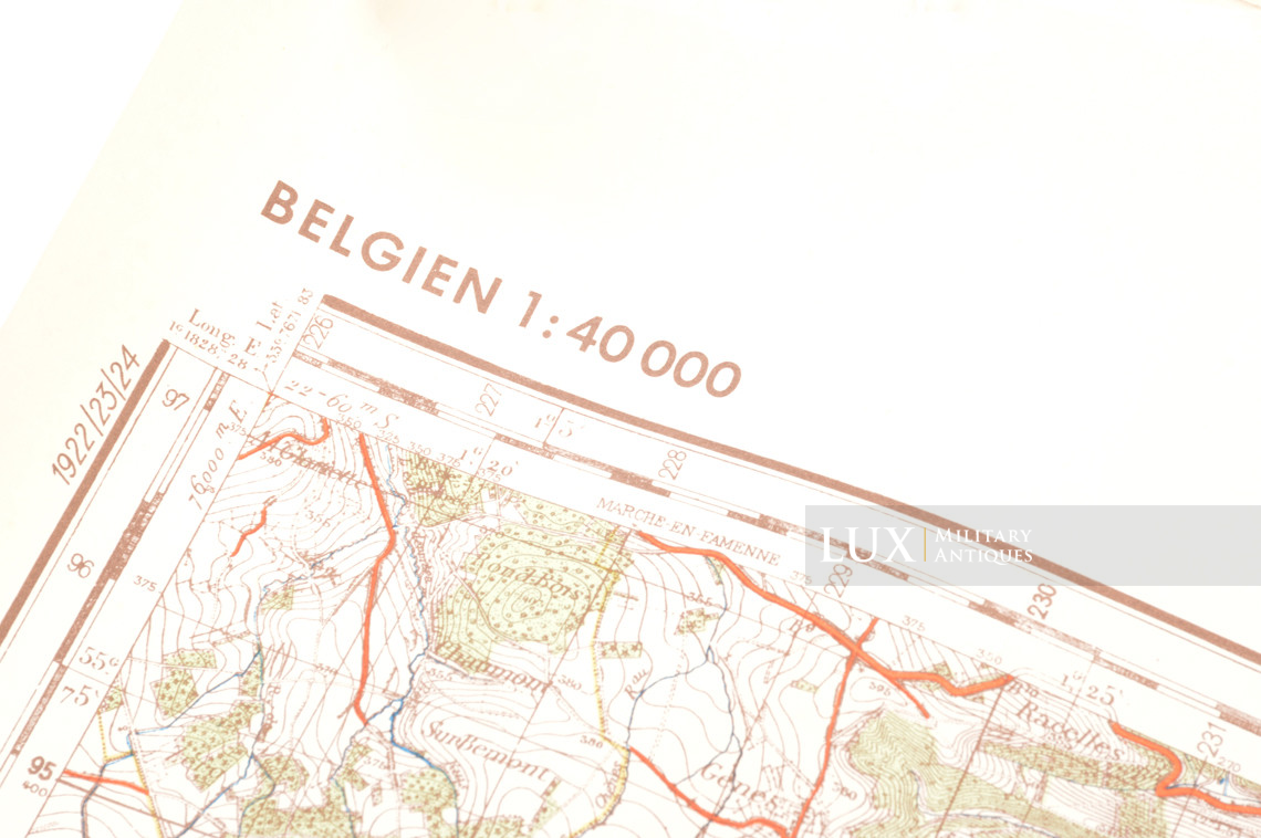 Carte militaire allemande, « Belgique - La Roche » - photo 7