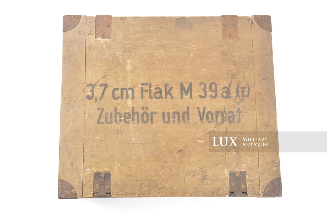 Caisse allemande pour accessoires du canon antiaérien allemand Flak M39 de 3,7 cm - photo 7